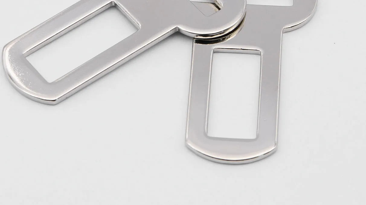 26mm stainless steel pet leash safety buckle with spring-loaded clip mechanism.