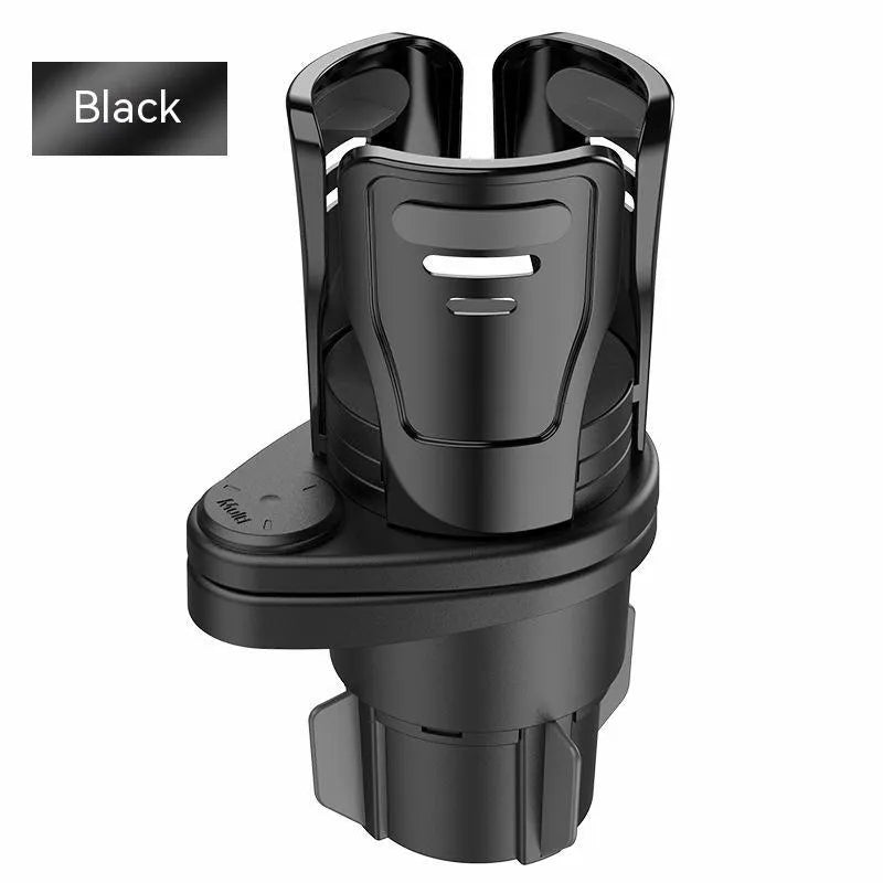 Car cup holder modification kit in carbon fibre matte finish