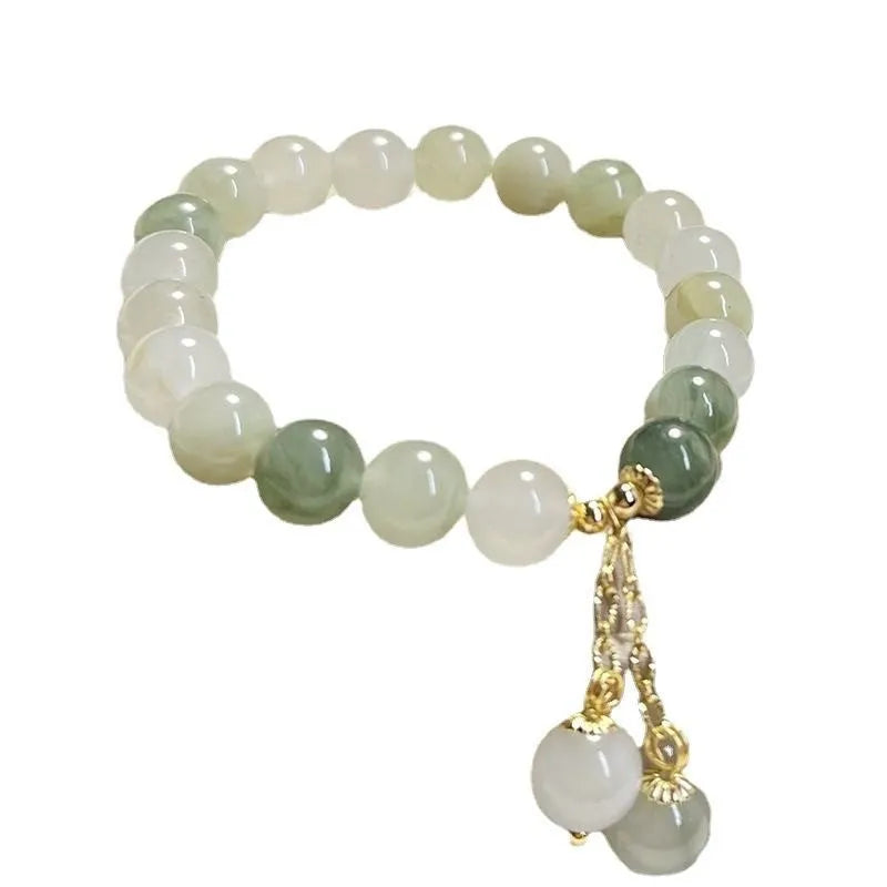 Alloy women's bracelet with Tian Shan Cui Yu design pattern in S175 electroplated colour