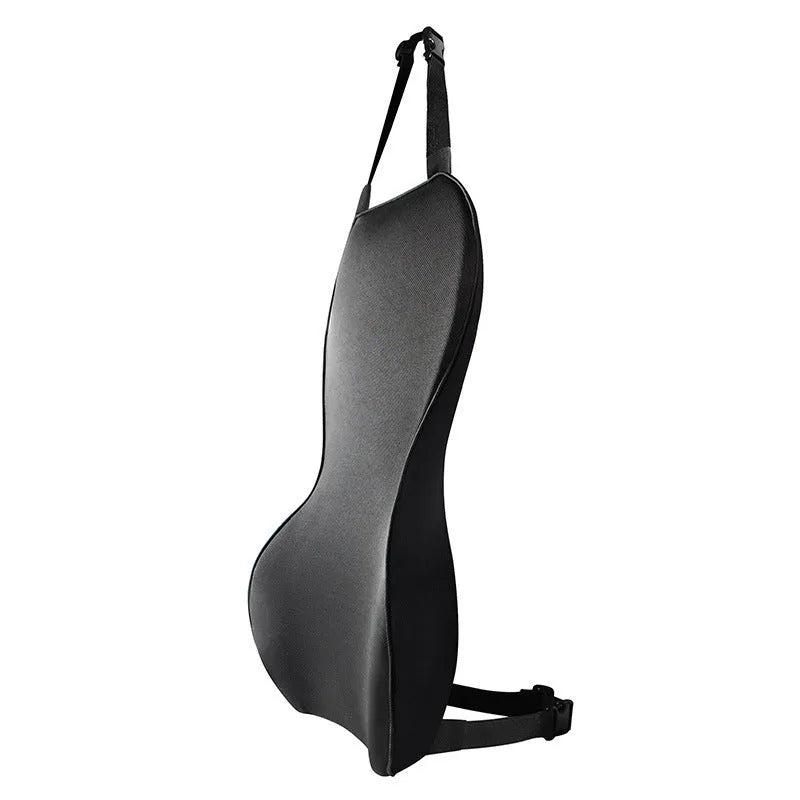 Memory cotton car seat cushion for lumbar support in black, coffee, grey, or off-white