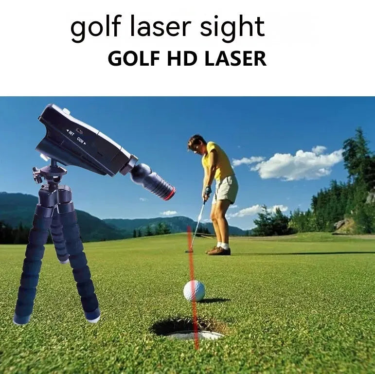 Golf putter laser aiming instrument with adjustable laser sight for putting alignment practice