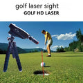 Golf putter laser aiming instrument with adjustable laser sight for putting alignment practice