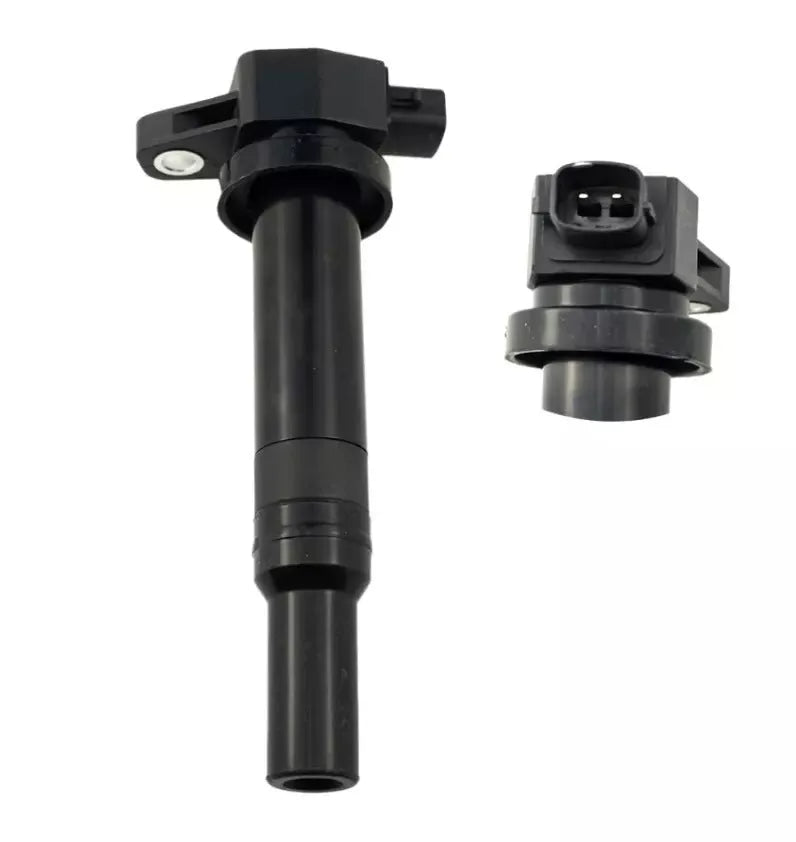 Black Hyundai ignition coil part numbers 27301-3E400 and 273013E400 for 4-cylinder engines