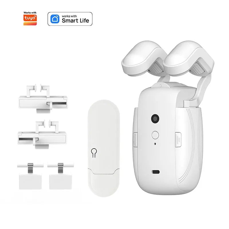 Bluetooth electric curtain controller for Roman rod and TU track systems with remote control and smart home connectivity