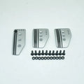 Aluminium alloy car pedal set for manual transmission including clutch, brake and accelerator