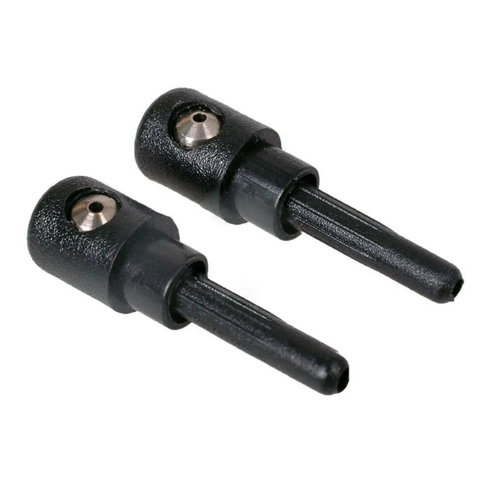 Black plastic rear windshield washer nozzle for Volkswagen Golf, Audi, and Skoda vehicles