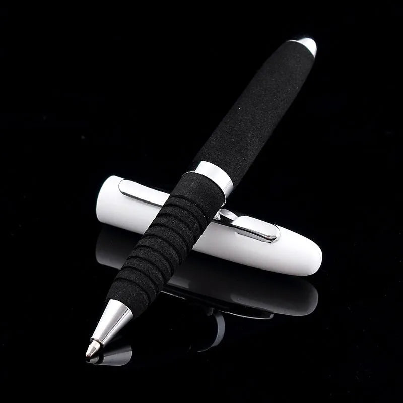 EVA metal cap mini ballpoint pen with a 1.0mm tip, shown in silver colour.