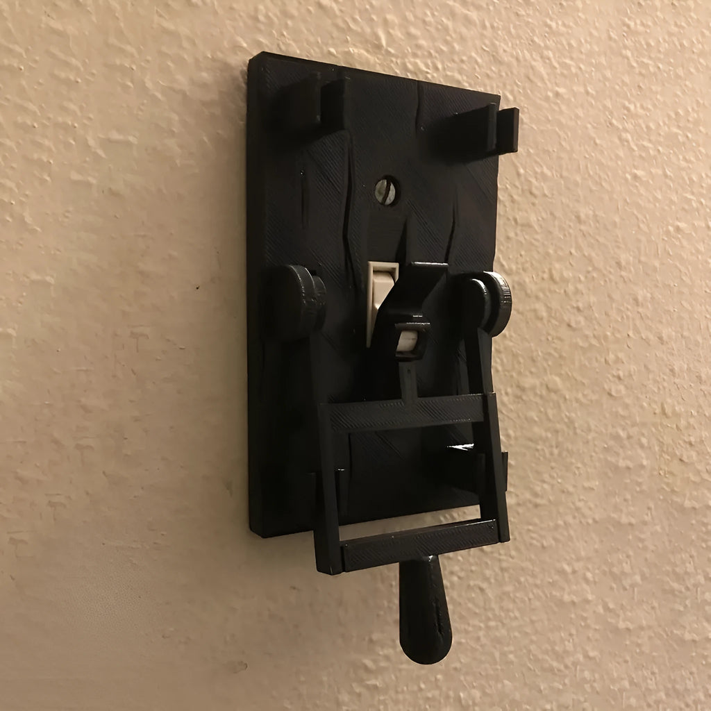 White American standard mechanical wall switch with single control function