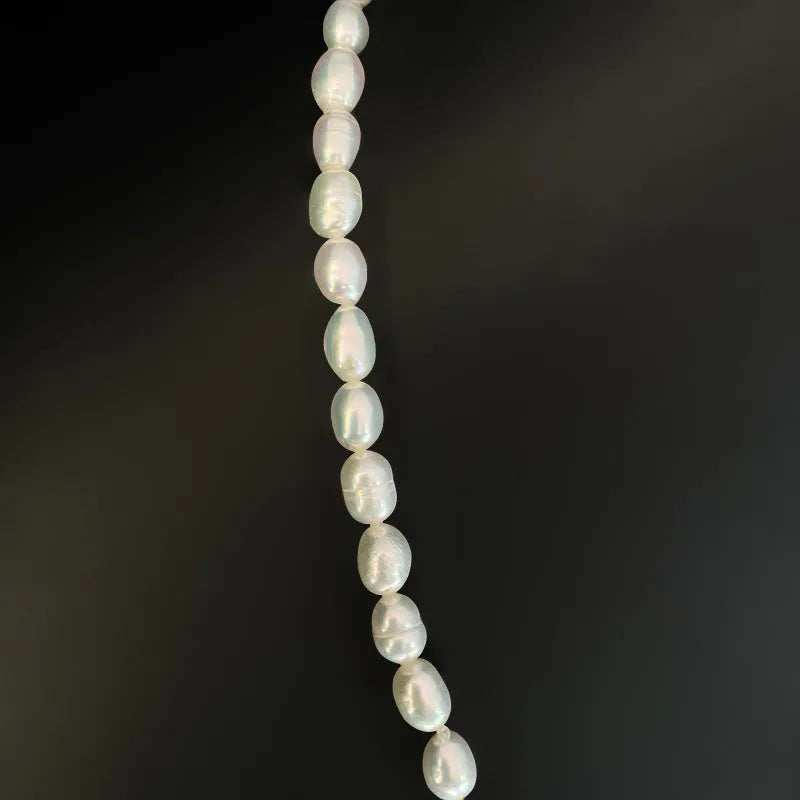 Pearl white fashion OL butterfly necklace with electroplated finish and 50cm chain