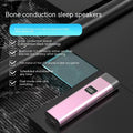 Bluetooth bone conduction sleep speaker in twilight gray with slim 100x28x13mm design