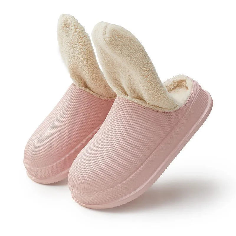 Waterproof non-slip warm cotton slippers in EVA for men and women, large size 36-47, eight colours