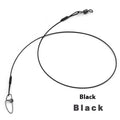 Anti-bite steel wire fishing accessories with double buckle pins measuring 54cm in length