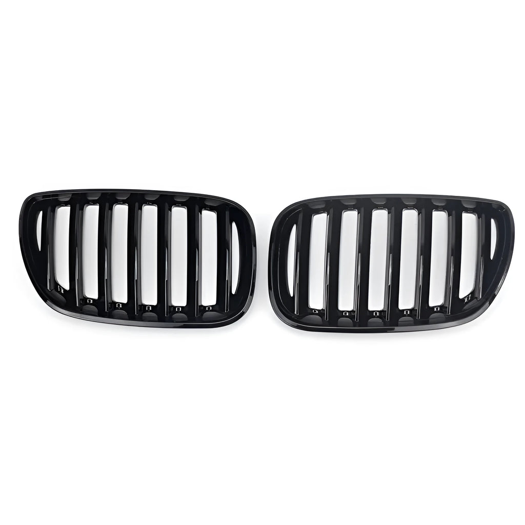 Bright Black BMW X5 E53 204 middle grid grille with medium mesh design