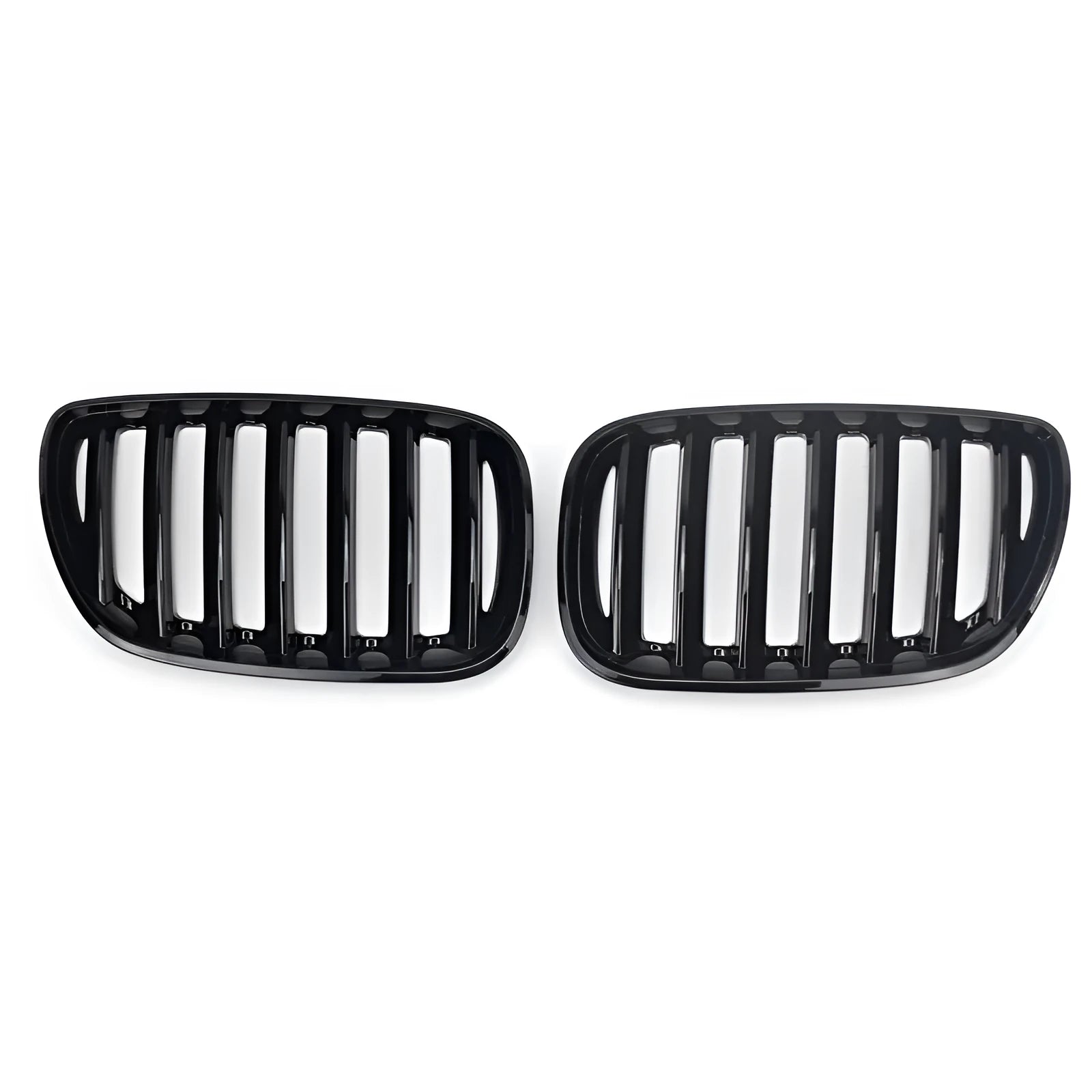 Bright Black BMW X5 E53 204 middle grid grille with medium mesh design
