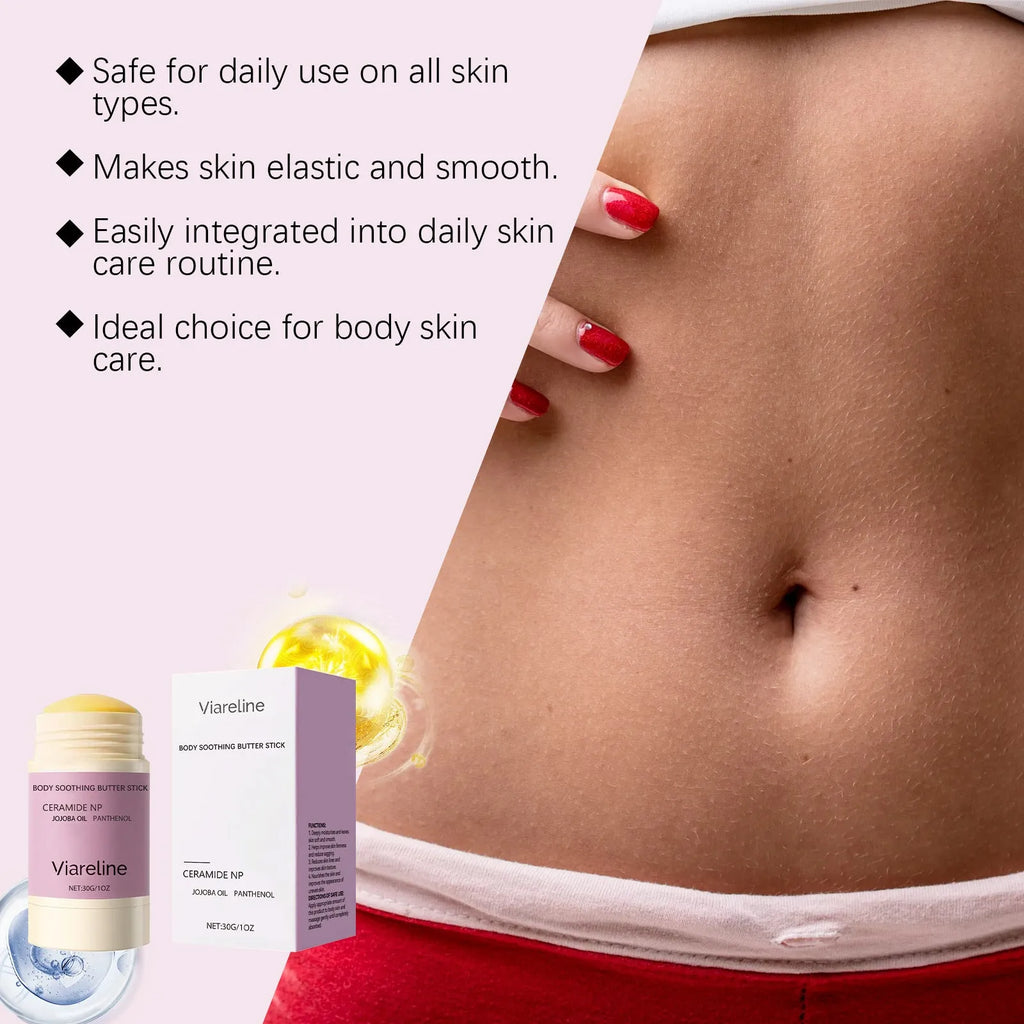 Anti-wrinkle firming body soothing stick 30g with natural oils and ceramide NP