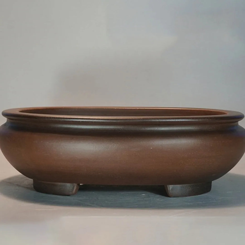 Handmade purple sand clay desktop flowerpot in classical style, 58cm tall.