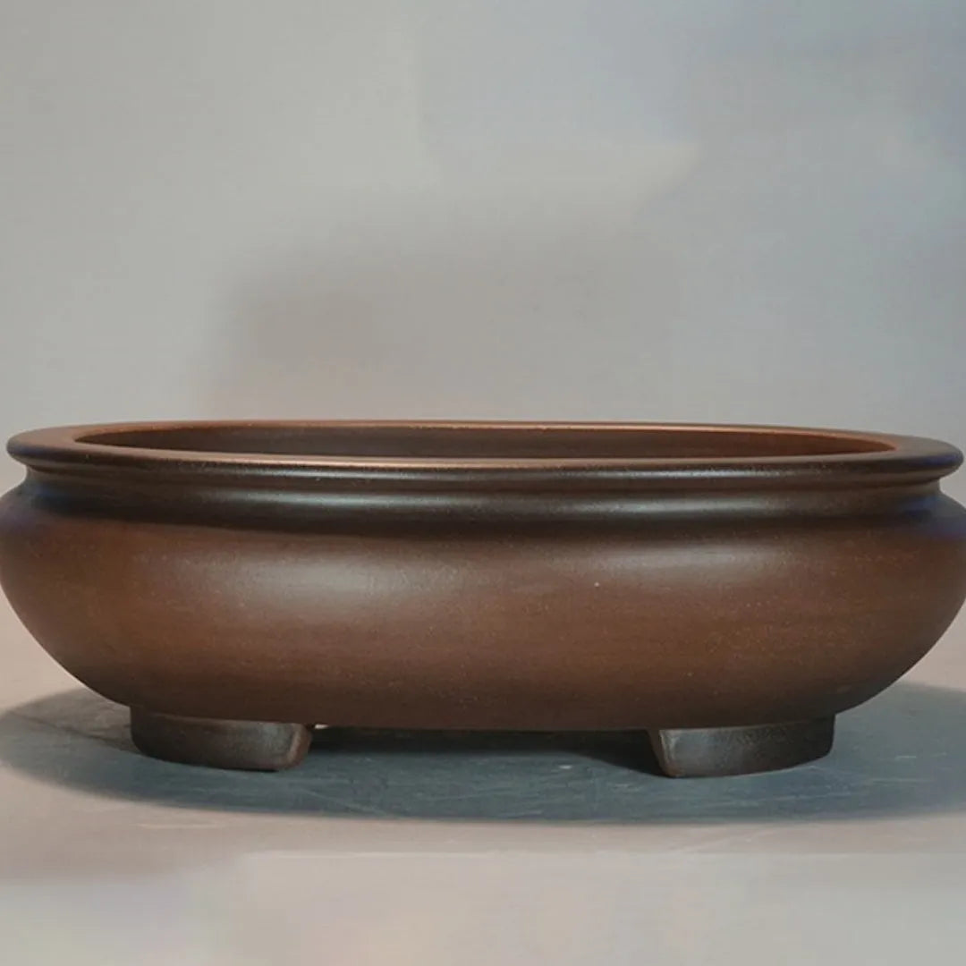 Handmade purple sand clay desktop flowerpot in classical style, 58cm tall.
