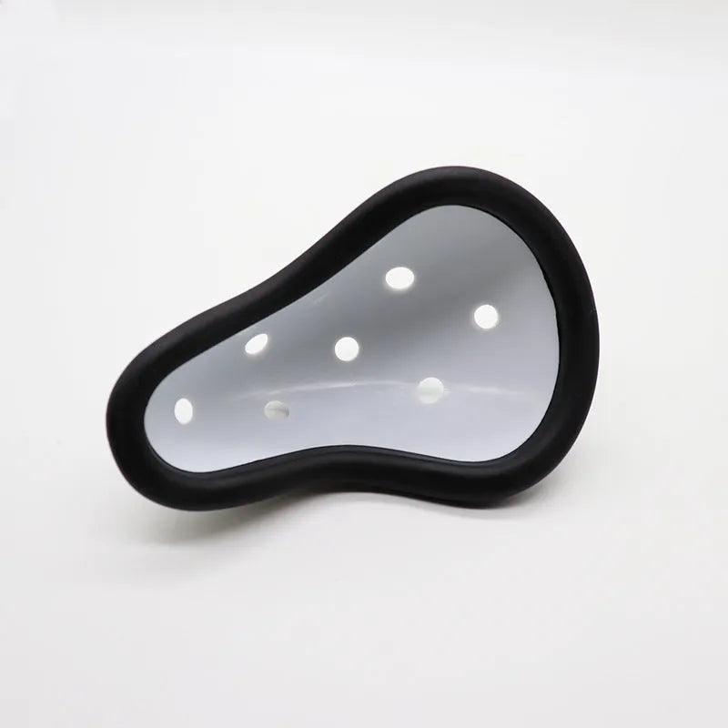 Rubber sports genital protector for hockey rugby boxing martial arts in adult and children sizes