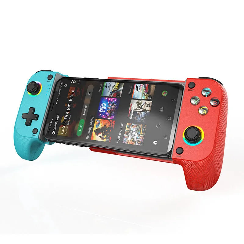 Bluetooth wireless game stretching handle controller for Android iOS mobile gaming