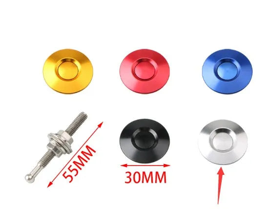 30mm aluminium alloy engine cover lock with screw and nut for vehicle panel fastening