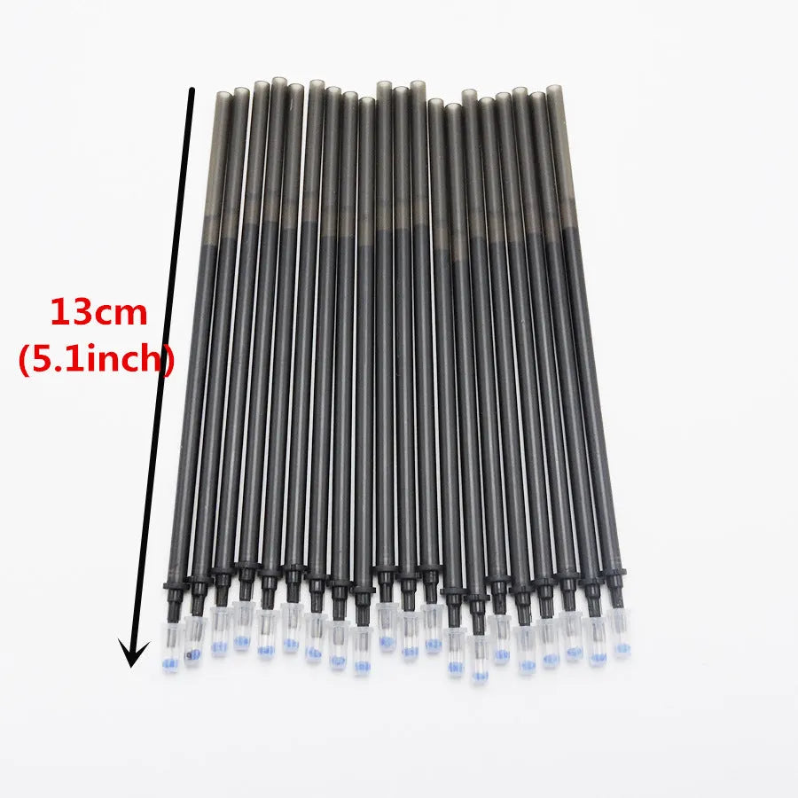 Erasable pen with 0.5mm needle tip and hot friction ink refills in black, blue, red colour options