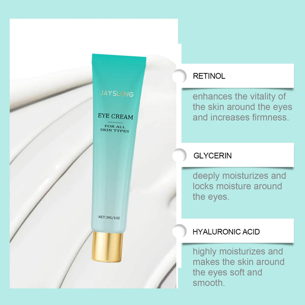 30g retinol anti-ageing eye cream in packaging for the delicate eye area