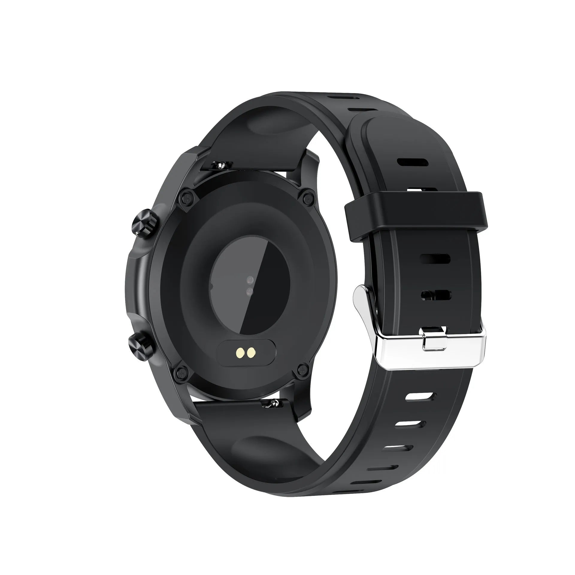Youth2 black smart bracelet with 1.3-inch screen on a wrist, showing body temperature data.