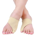 TPU toe separator set for small toe correction, showing triangle cover design with rear support.
