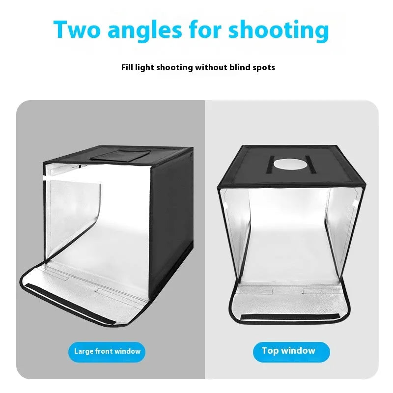 50cm foldable studio light box with metal frame and USB plug for product photography