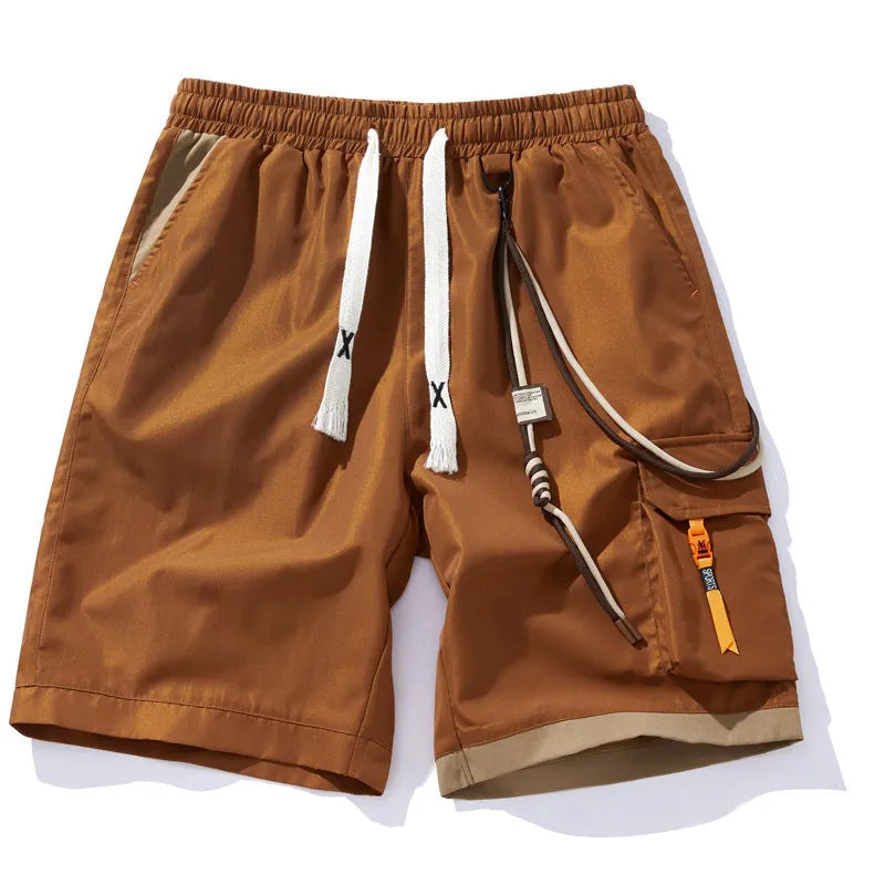 Men's plus size bamboo fibre shorts in straight leg cropped design available in four colours