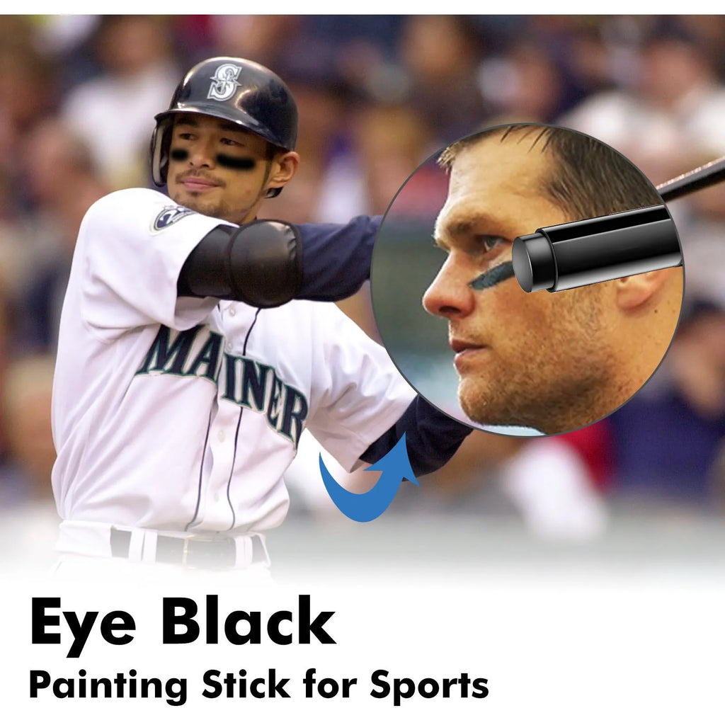 15g sports eye black paint stick in 8.6cm case for baseball and athletic use