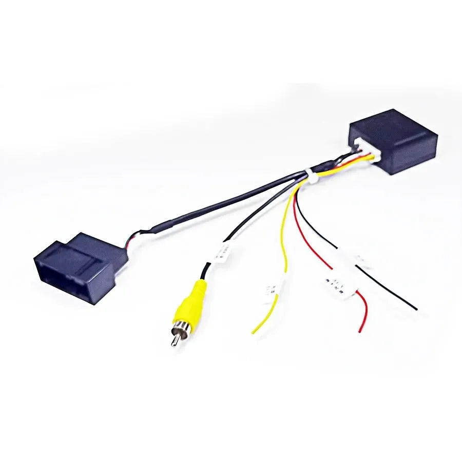 Black car camera conversion box with pure copper construction for Volkswagen Skoda MIB platform compatibility