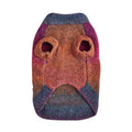 Rainbow circle pattern pet sweater for dogs and cats in wool acrylic blend fabric