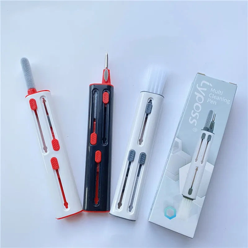 AirPods Pro cleaning kit with dual-headed pen, flocking sponge, brush and metal nib for wireless earbuds