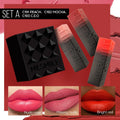 MLSMILE three embossed lipsticks in rose gold cases with decorative design