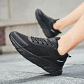 Men's lightweight casual mesh running shoes in beige with breathable EVA sole and low top design