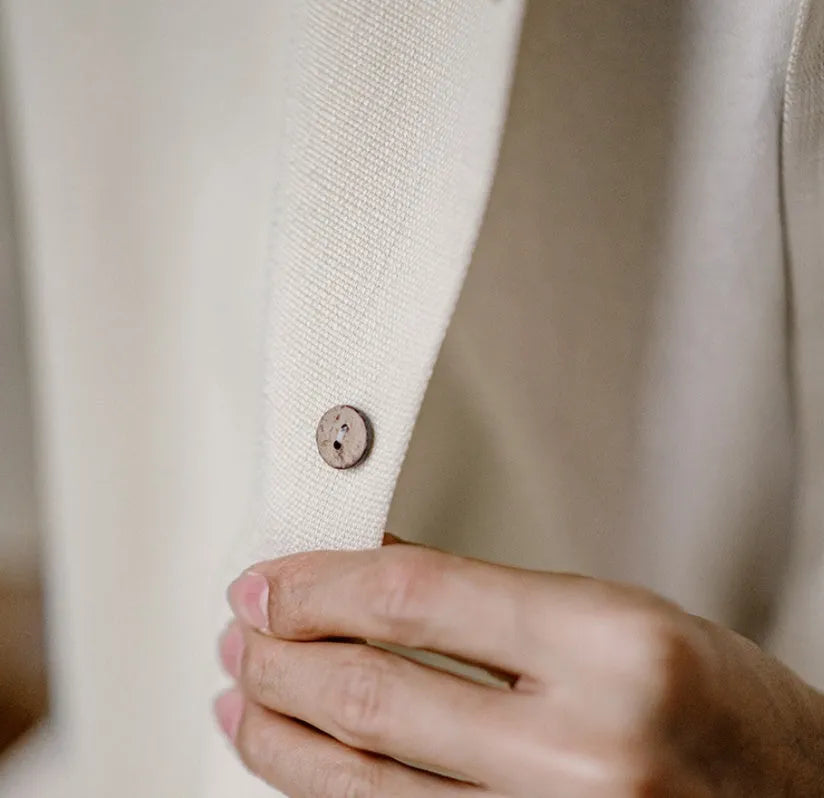 Light apricot Cuban collar shirt with bamboo floral pattern for men