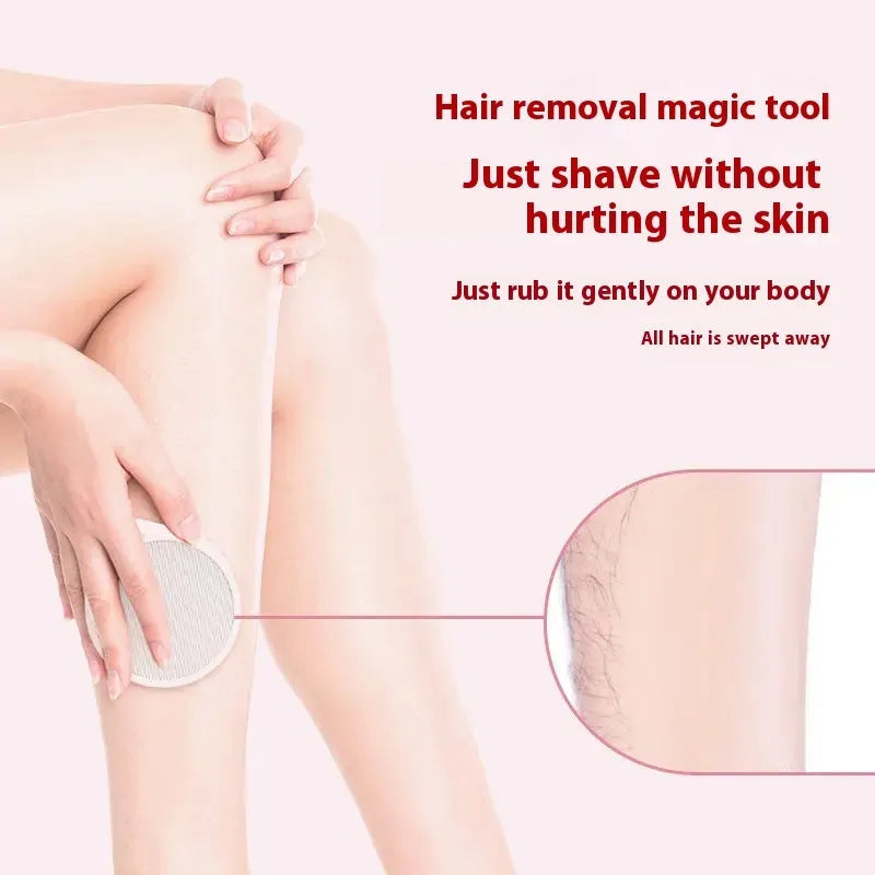 Nano glass 2-in-1 epilator and foot skin remover device in plastic body.