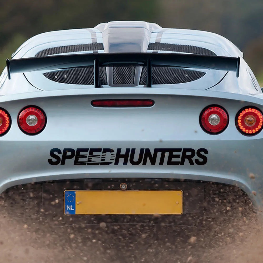 Speed Hunters reflective vinyl car sticker measuring 59cm by 10cm in multiple colour options.
