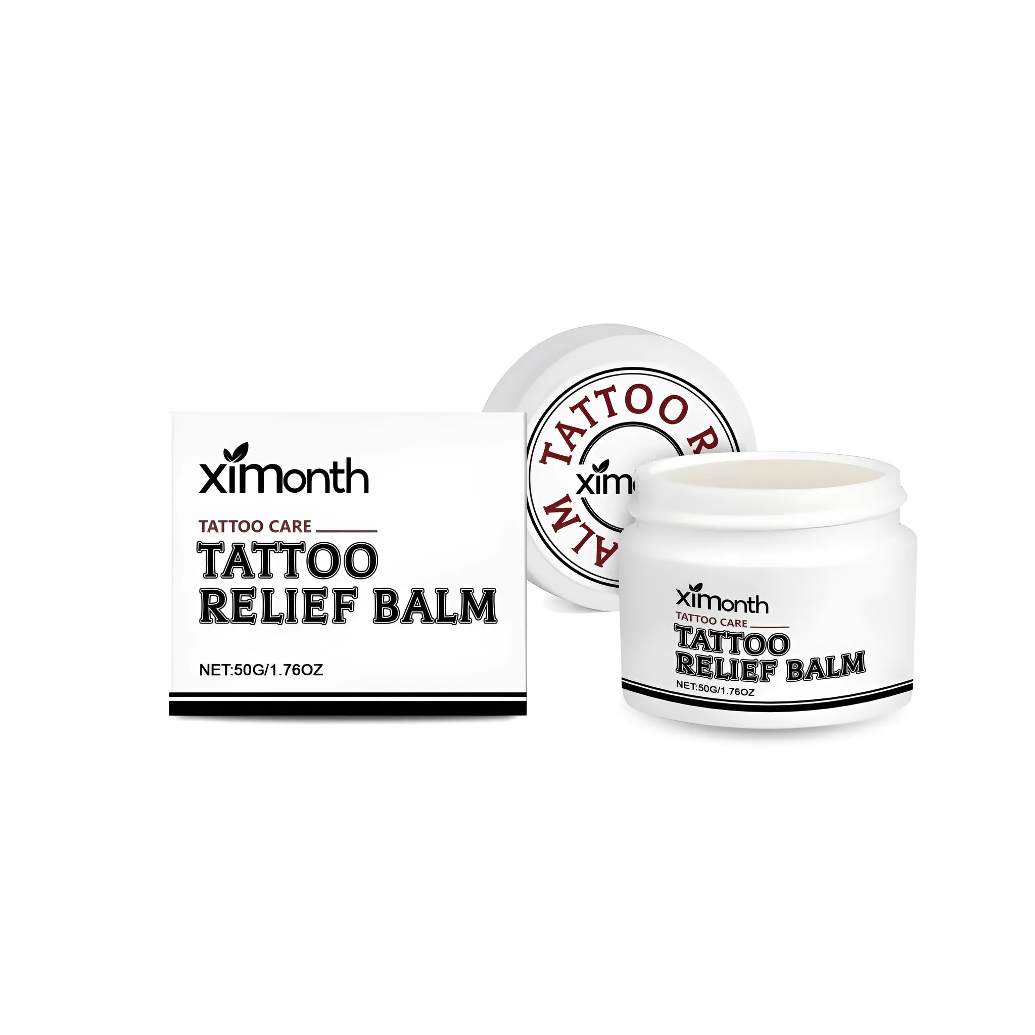 50g tube of tattoo aftercare cream with shea butter, coconut oil and tea extract.