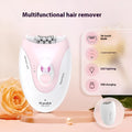 KEDA-216 coloured portable electric hair removal device with USB charger and cleaning brush