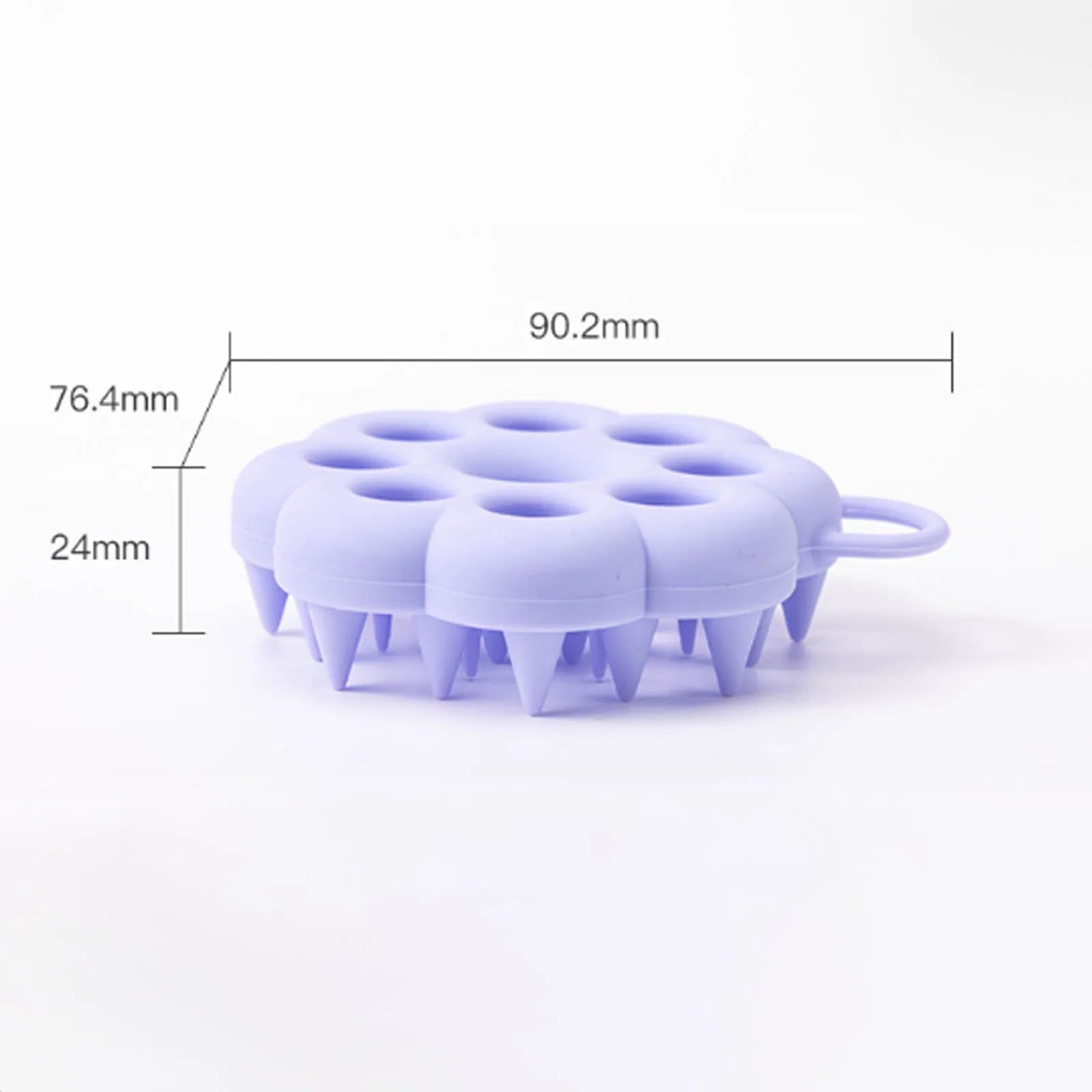 Silicone pet hair care grooming tool with massage brush design for dry and wet use