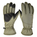 Tactical ski gloves in camouflage colour with anti-slip palm and touchscreen fingertips