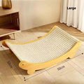 Sisal blanket cat scratch board in pastoral design available in small or large sizes
