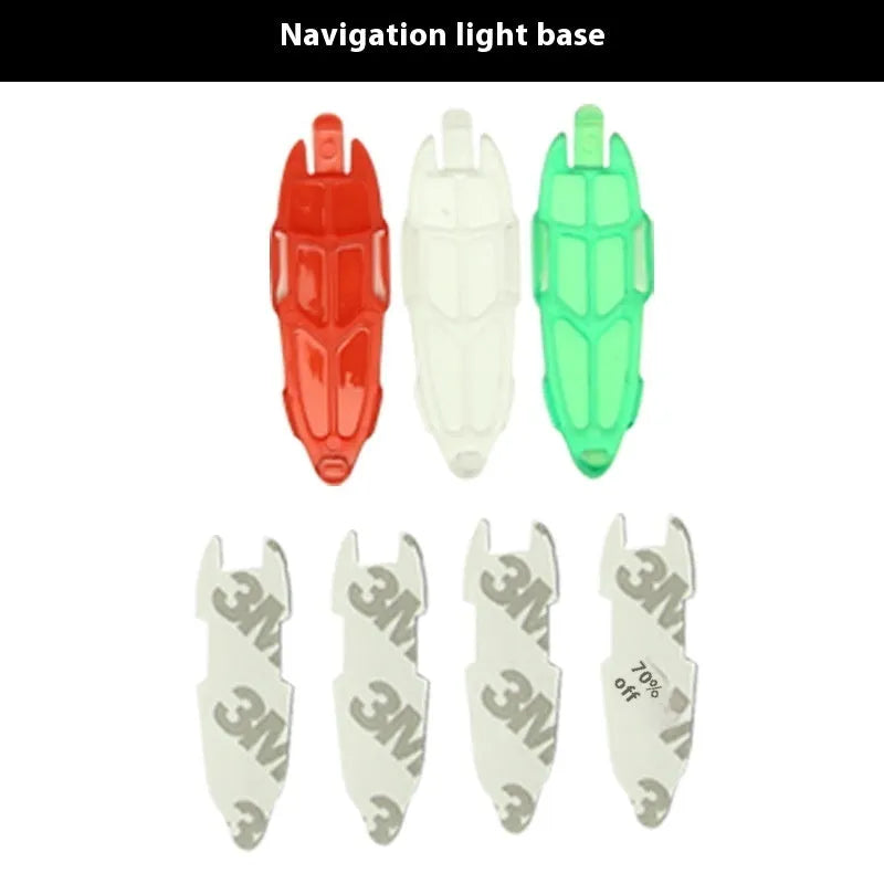 V3 Wireless Charging Waterproof Navigation Light unit for RC car, ship and aircraft models, showing compact size.
