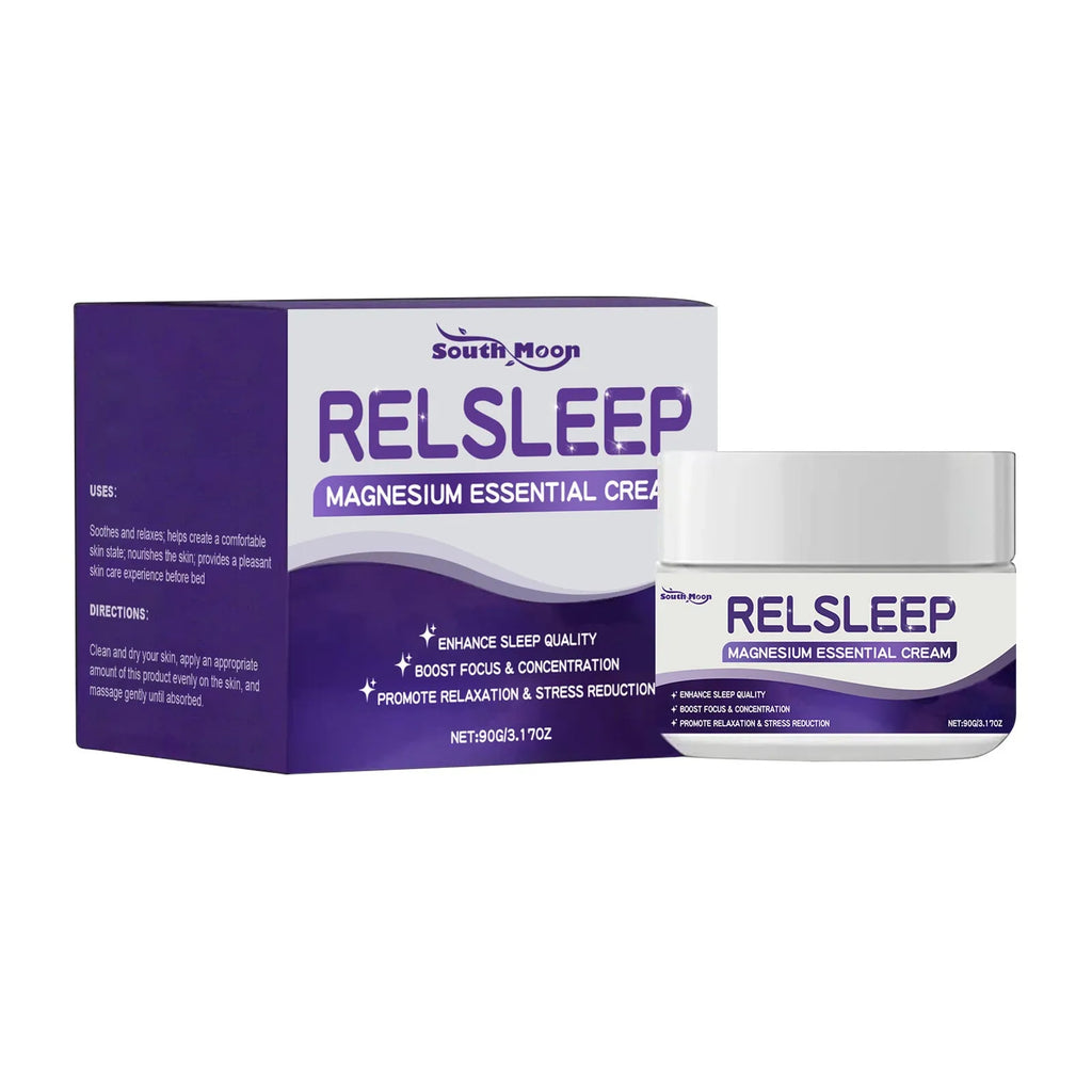 Sleep Magnesium Essence Cream 90g container with honey and soothing ingredients