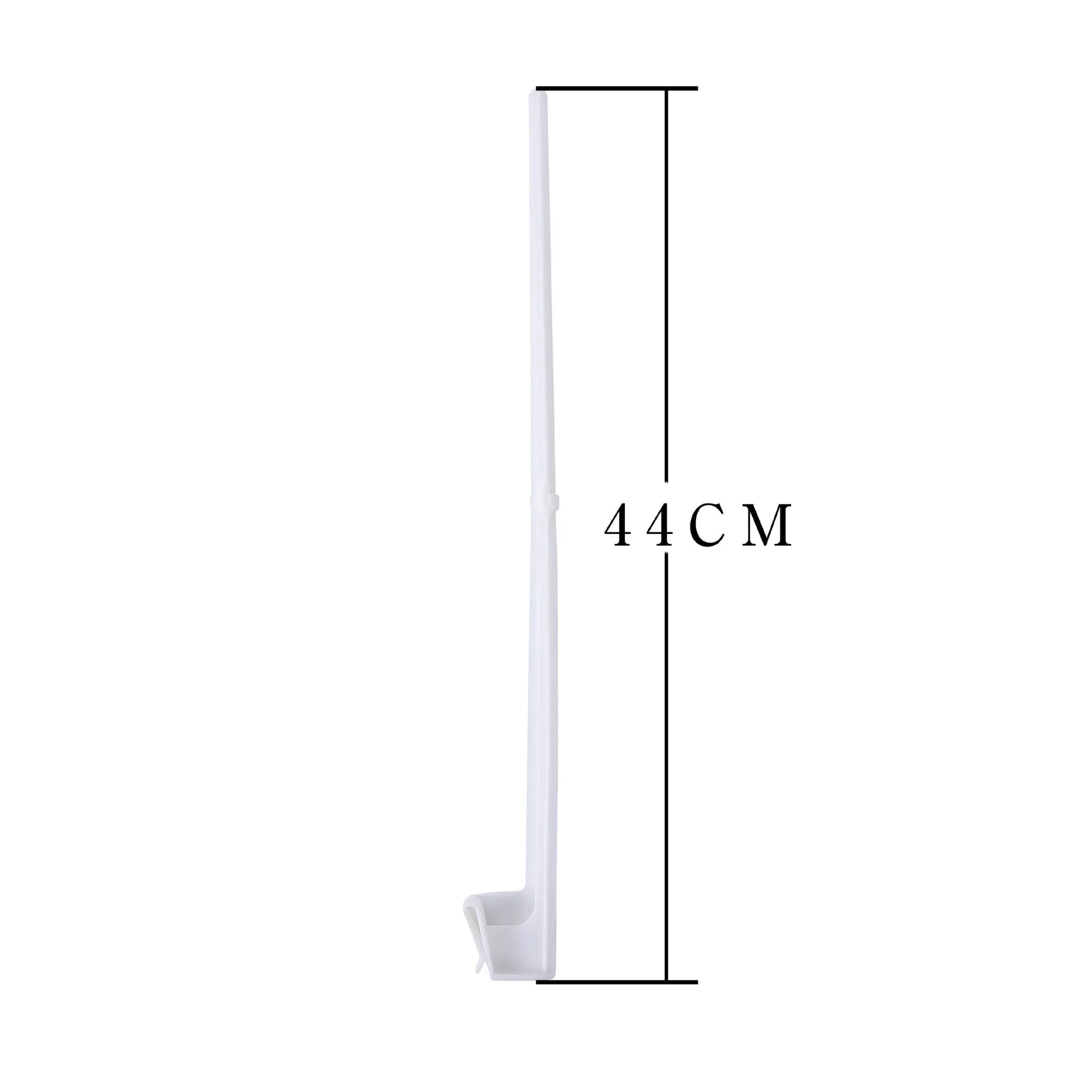 White PP plastic car window flag pole holder clip with ten poles.