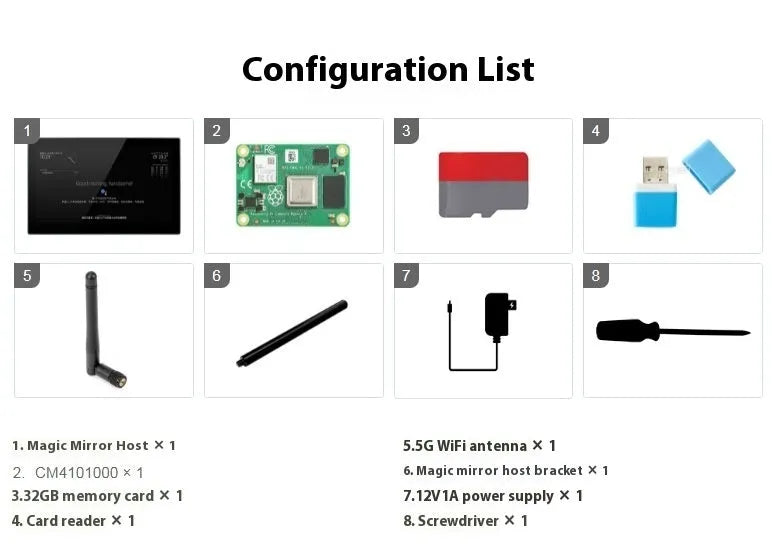 13.3-inch integrated computer touch display with Raspberry Pi CM4 module for voice assistant projects.