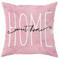 45cm square cherry blossom pattern cushion cover in short velvet fabric without pillow core