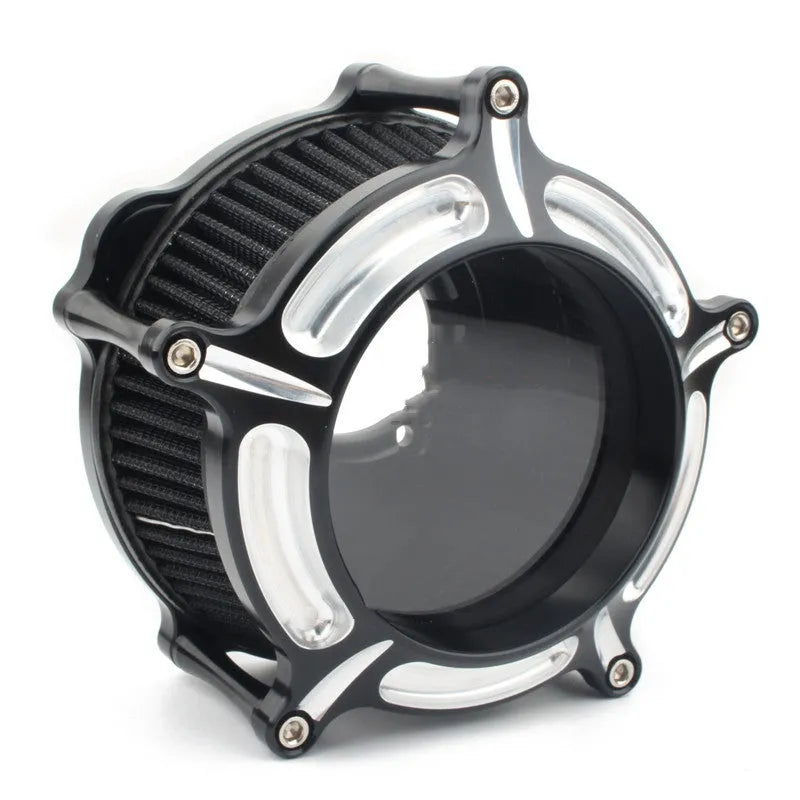 MP09-JJL aluminium air filter retrofitting accessory showing multiple colour options including black, blue and red finishes.